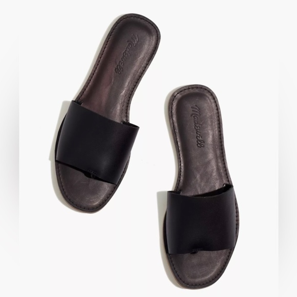 Madewell Boardwalk Leather Slide Sandal